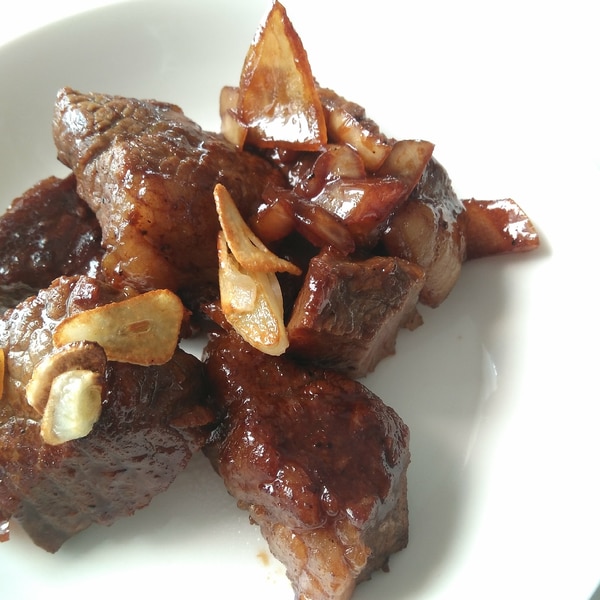 煮込み用牛肉で サイコロステーキ レシピ 作り方 By Asa 楽天レシピ 煮込み用牛肉で サイコロステーキ レシピ 作り方 By Asa 楽天レシピ