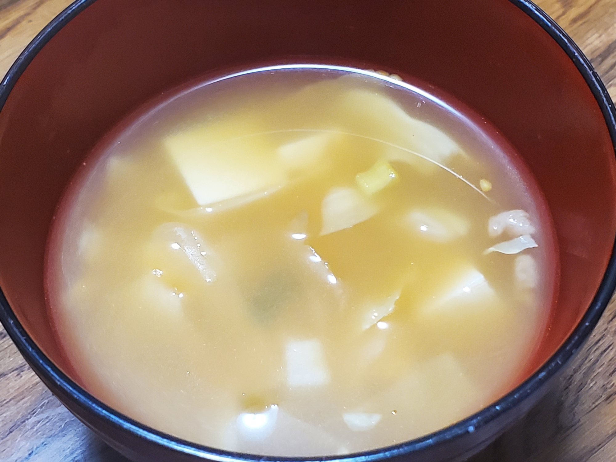 豆腐入り坦々スープ