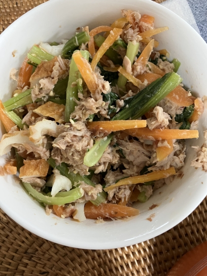 小松菜とツナの中華サラダ