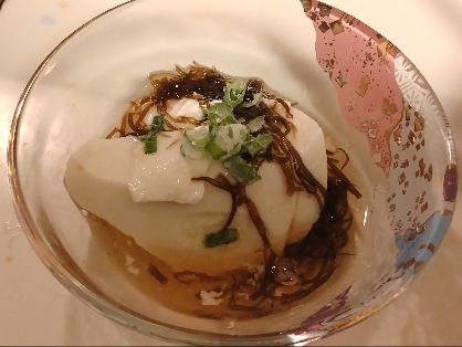 ◆超簡単 もずく酢豆腐 お酒のおつまみに