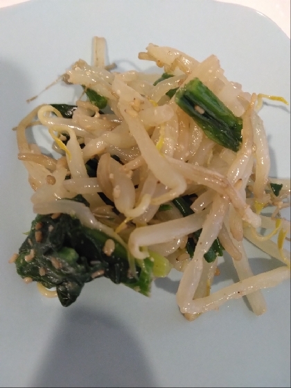 ほうれん草ともやしのごまあえサラダ