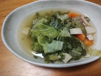 ありあわせですぐできる！あったまる！野菜スープ♪