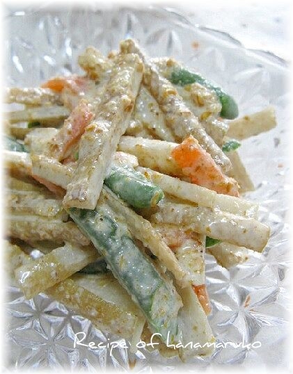 新ごぼうの胡麻マヨサラダ
