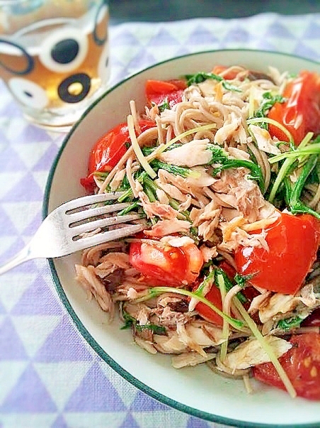 アレンジそば、鯖の蕎麦！