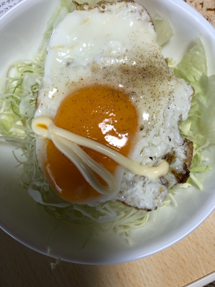 めんつゆマヨネーズ♪目玉焼き丼✧˖°