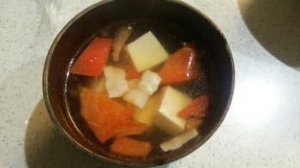 豆腐とトマトのさっぱりスープ