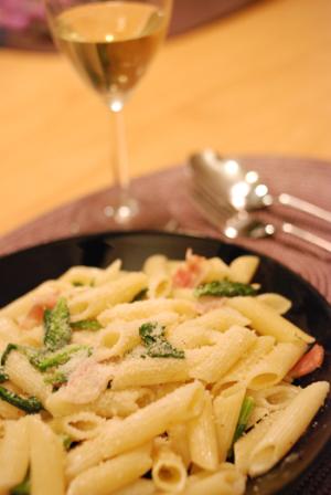 菜の花とベーコンのクリームペンネ レシピ 作り方 By Saki E 楽天レシピ