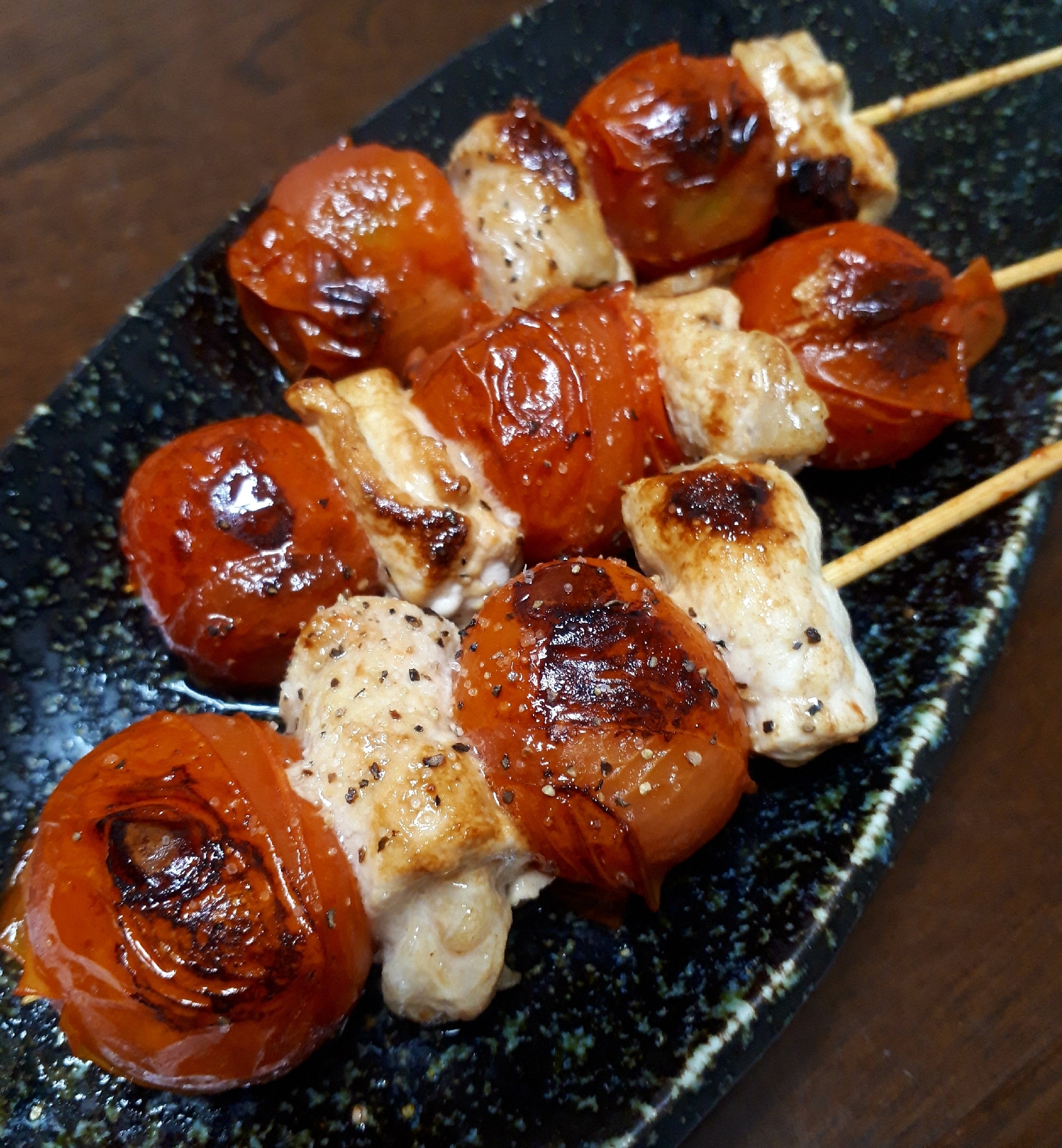 ミニトマトで串焼き♥簡単なのに居酒屋気分♪