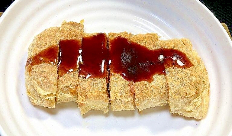 【素朴飯】豚ひき肉と油揚げで『とんかつ風』