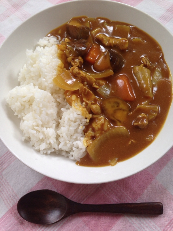 フライパンdeなす入りカレー♪