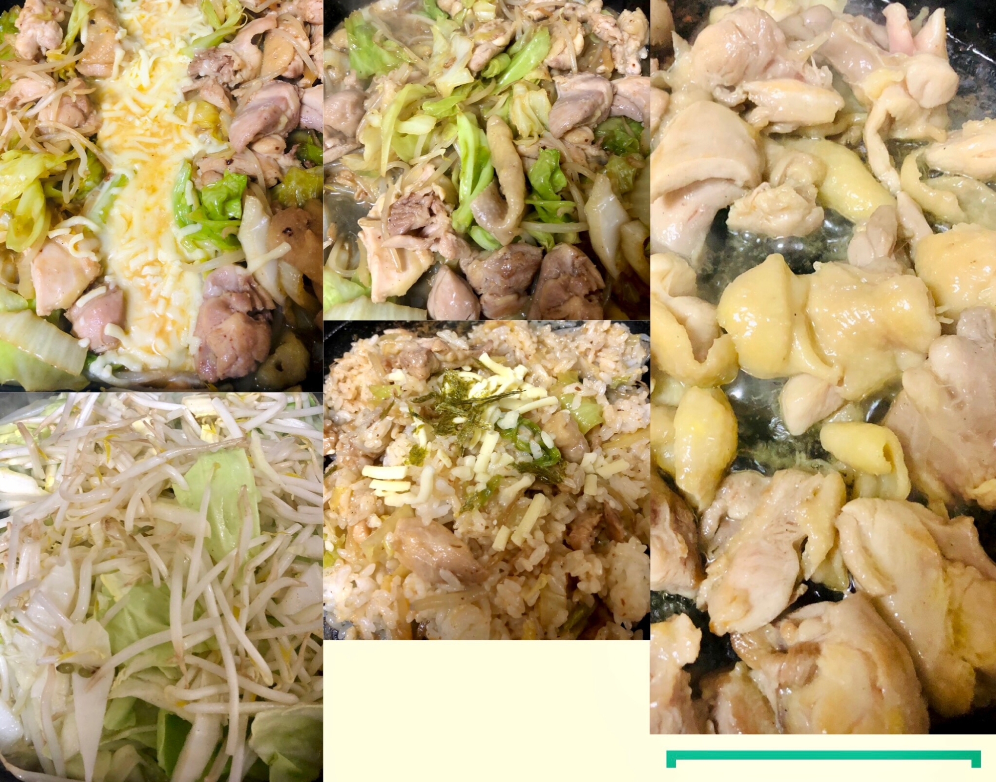 キャンプ飯★チキン&野菜の鉄板焼き→味変バリエ
