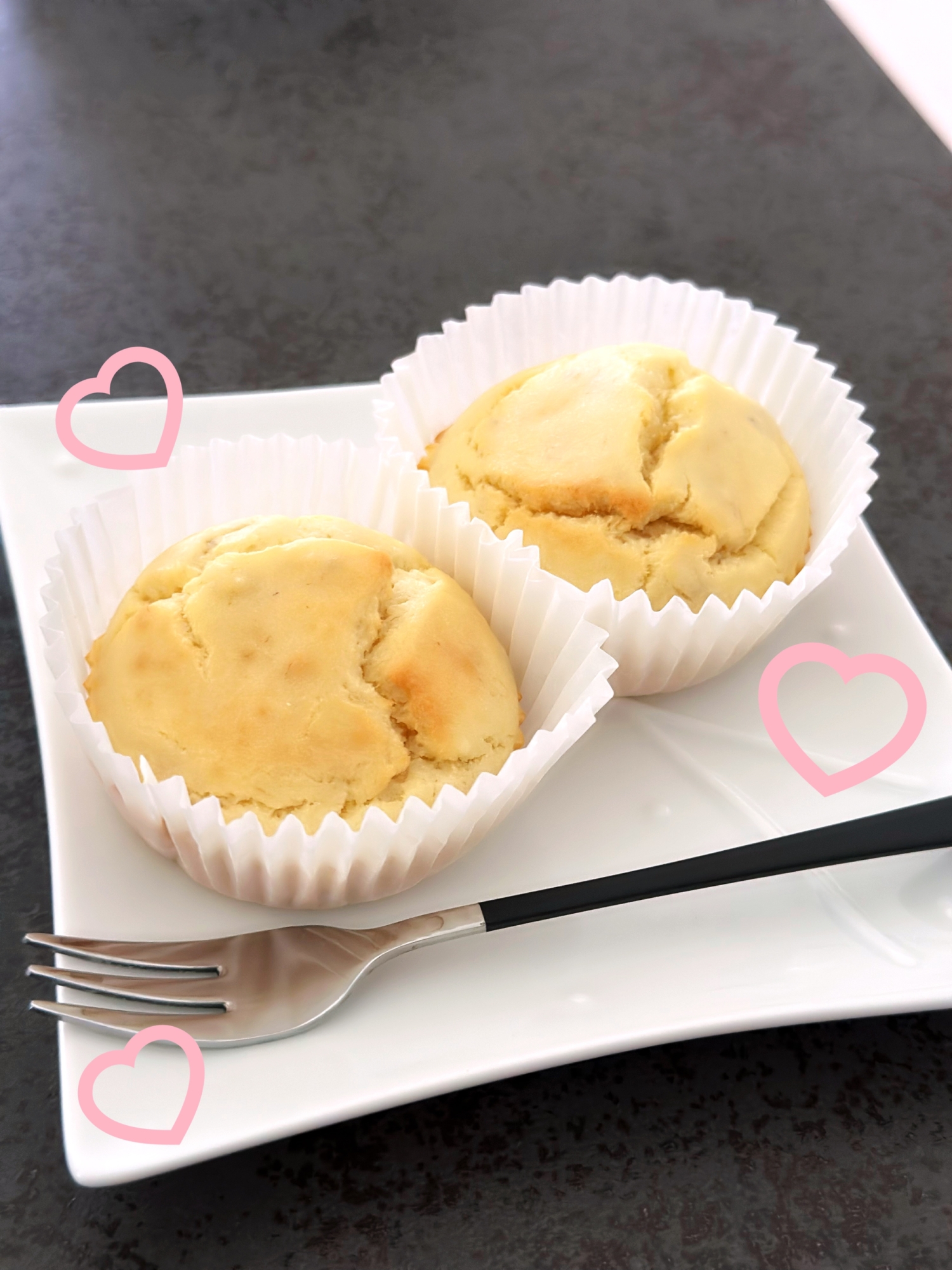 わんちゃん用♡砂糖不使用☆バナナヨーグルトマフィン