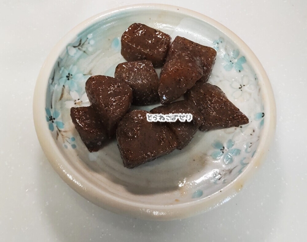 こんにゃくのピリ辛炒め煮