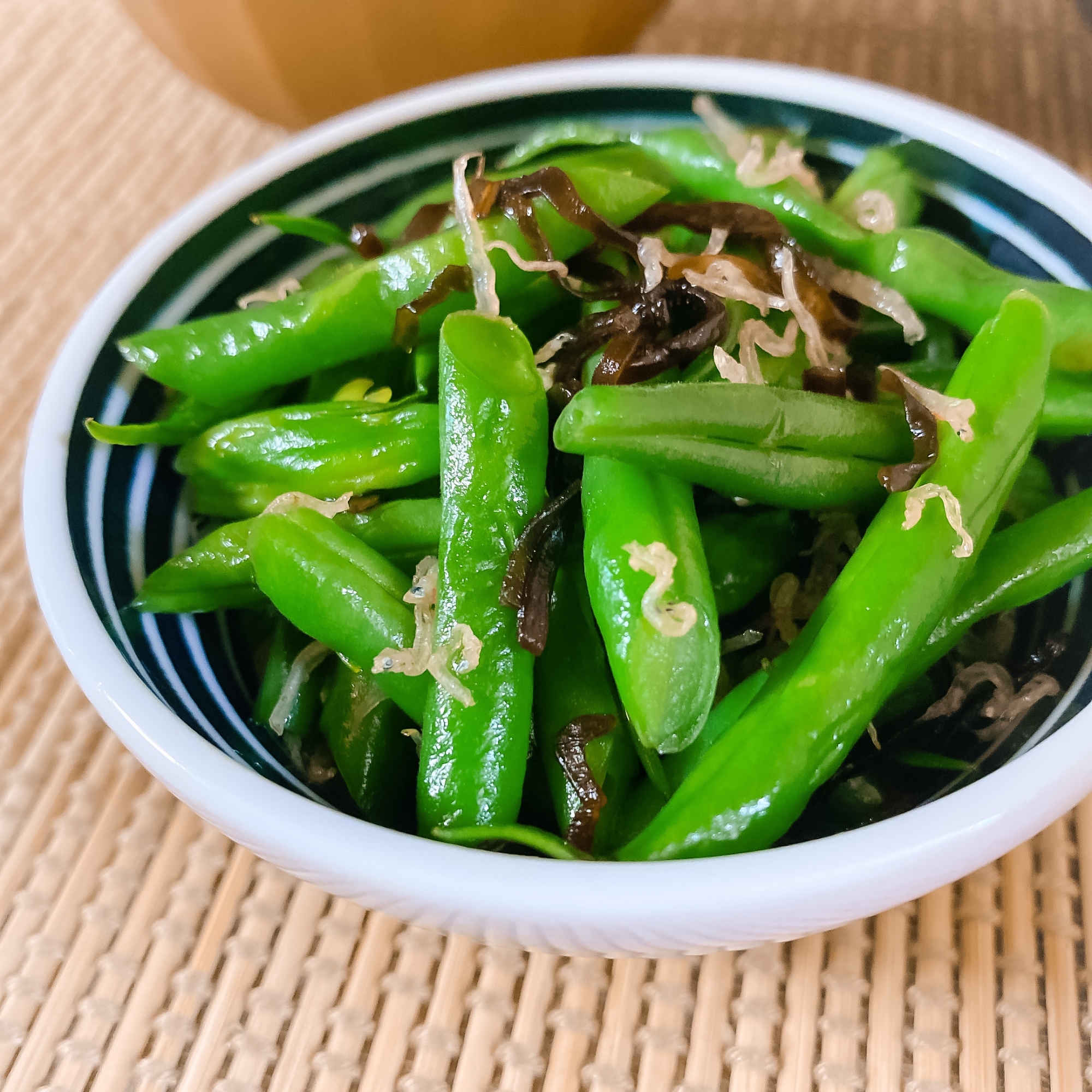 レンジで簡単♪やみつき！いんげんのじゃこ昆布和え