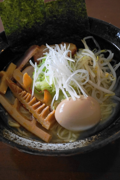 ダブル胡椒ラーメン＠野菜＆メンマ増し