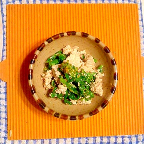 菜の花と豆腐のナムル レシピ 作り方 By テツオ63 楽天レシピ 菜の花と豆腐のナムル レシピ 作り方 By テツオ63 楽天レシピ