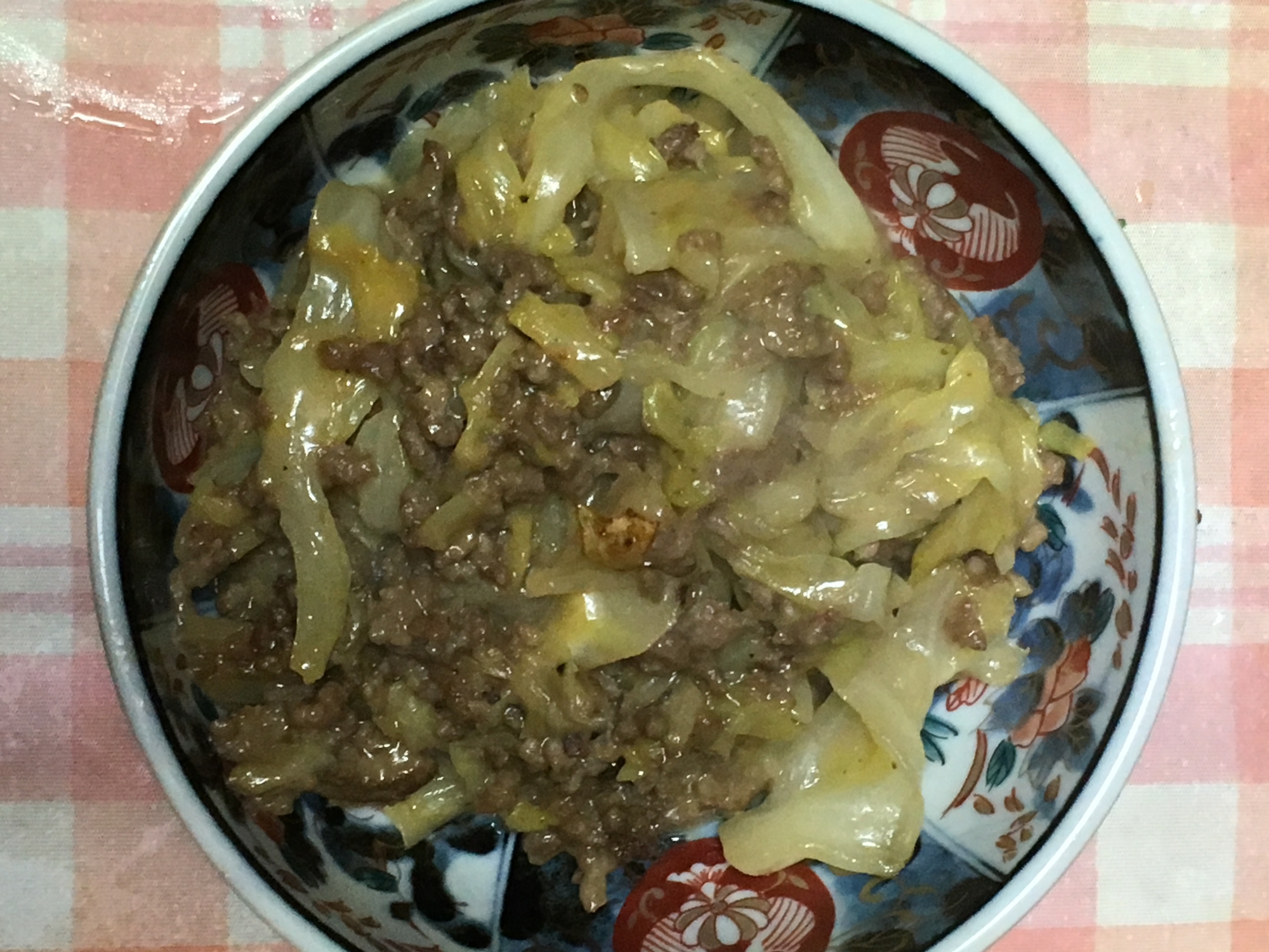 豚挽肉とキャベツの醤油とろみ炒め