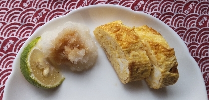 こんにちは♪あさごはんに作ってみました^^お大根おろしを添えて♪とってもおいしかったです^^ごちそうさまでした(^○^)