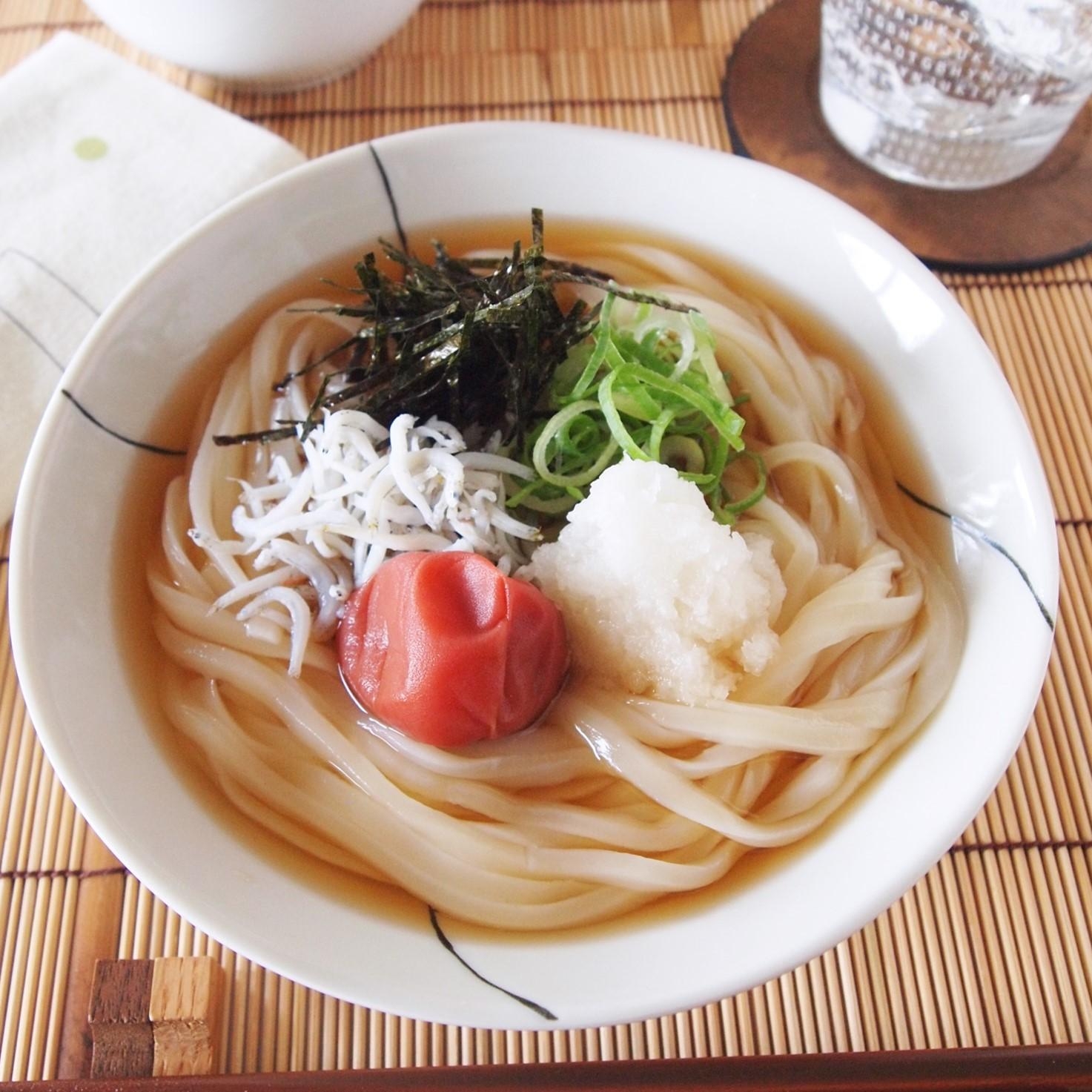 梅ほうじ茶漬けうどん