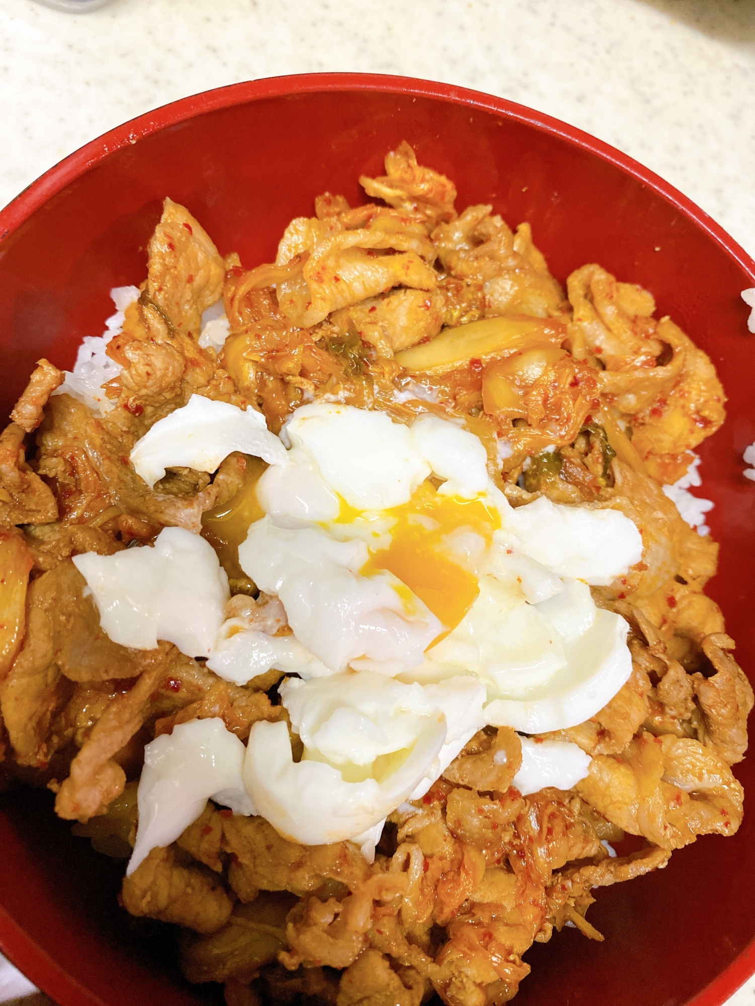 簡単！うま辛豚キムチ丼