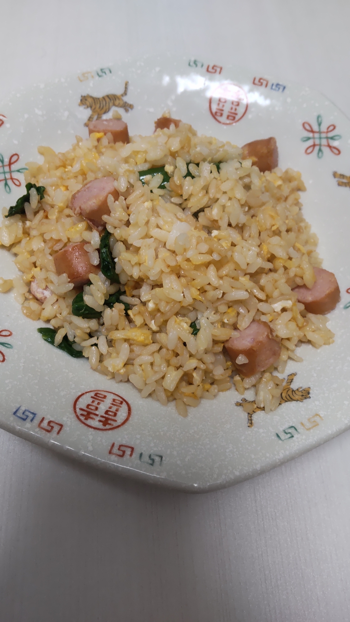 レタスの外葉deチャーハン☆