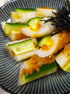 スピードつまみ 練りウニちくわきゅうり レシピ 作り方 By Leopoo 楽天レシピ