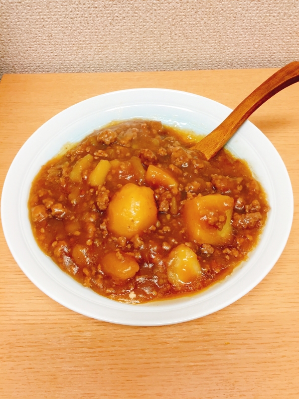 とろっとろ‼️家で食べる煮崩れじゃがいものそぼろ餡