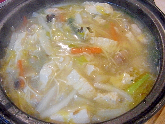 凍った豆腐が大変身!とろっと鶏鍋
