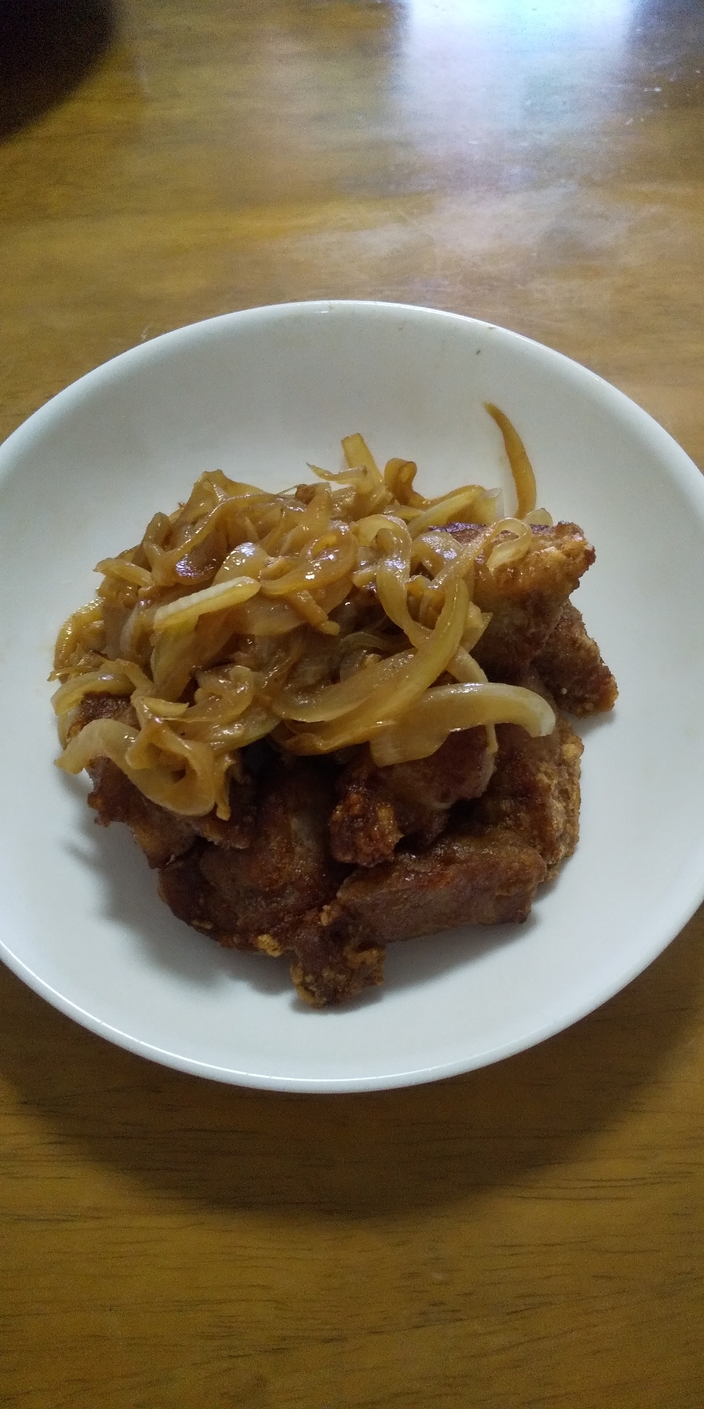 豚のから揚げ にんにく玉ねぎがけ