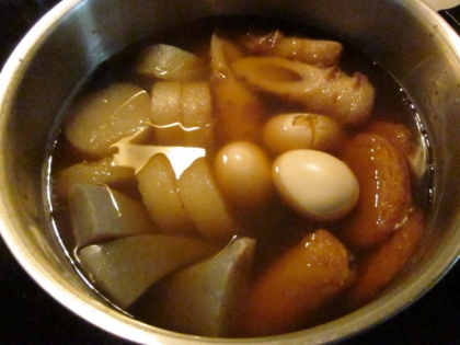 ひと手間でおいしいおでんになるんですね！ごちそうさまでした(^^♪