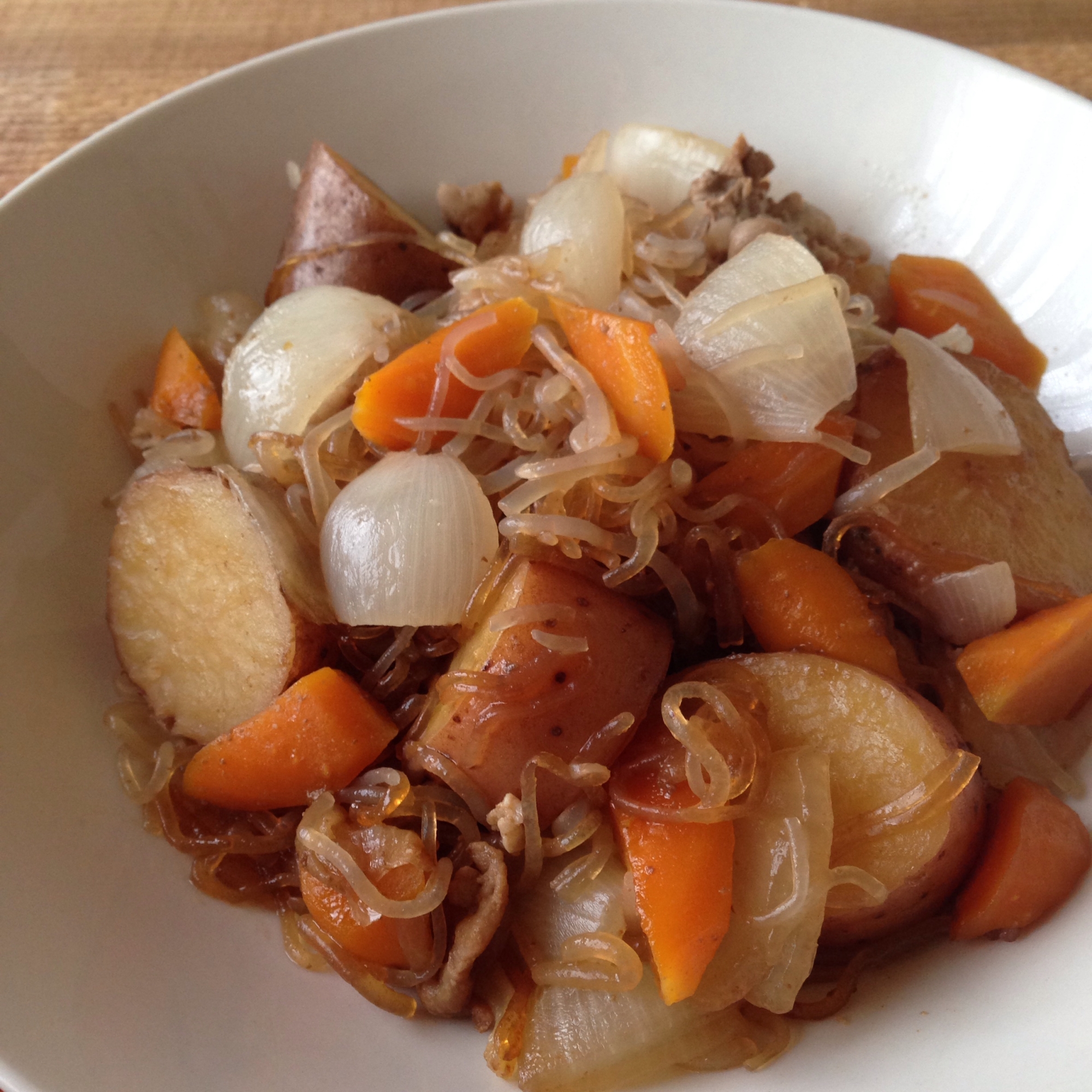 シェリーde肉じゃが炒め蒸し煮♪