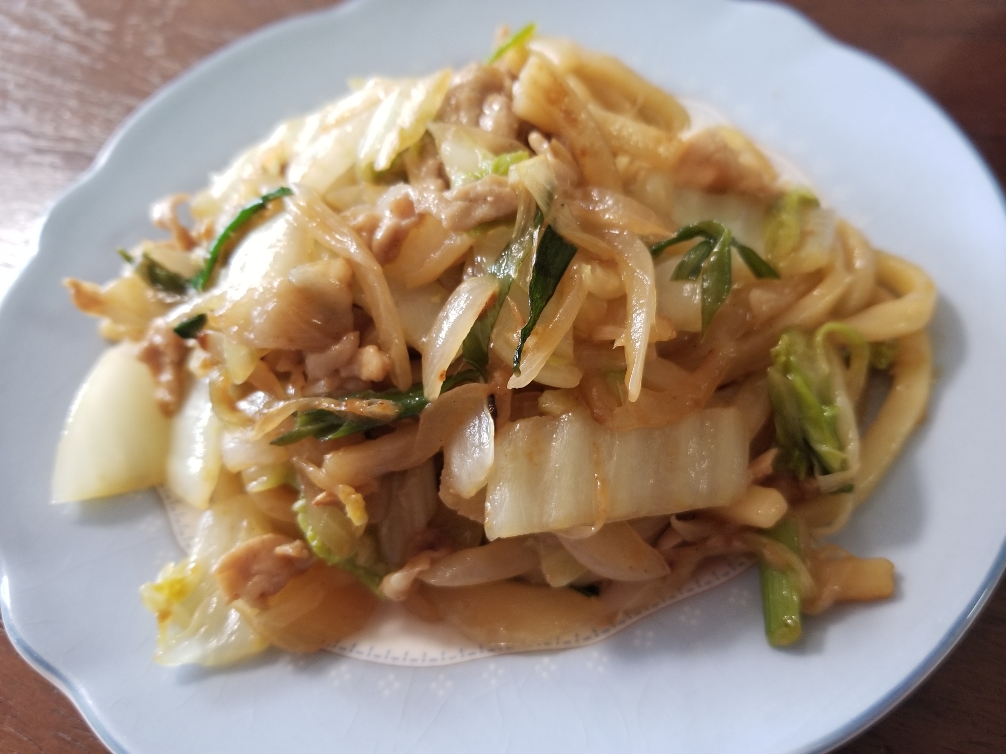 野菜たっぷりの焼きうどん