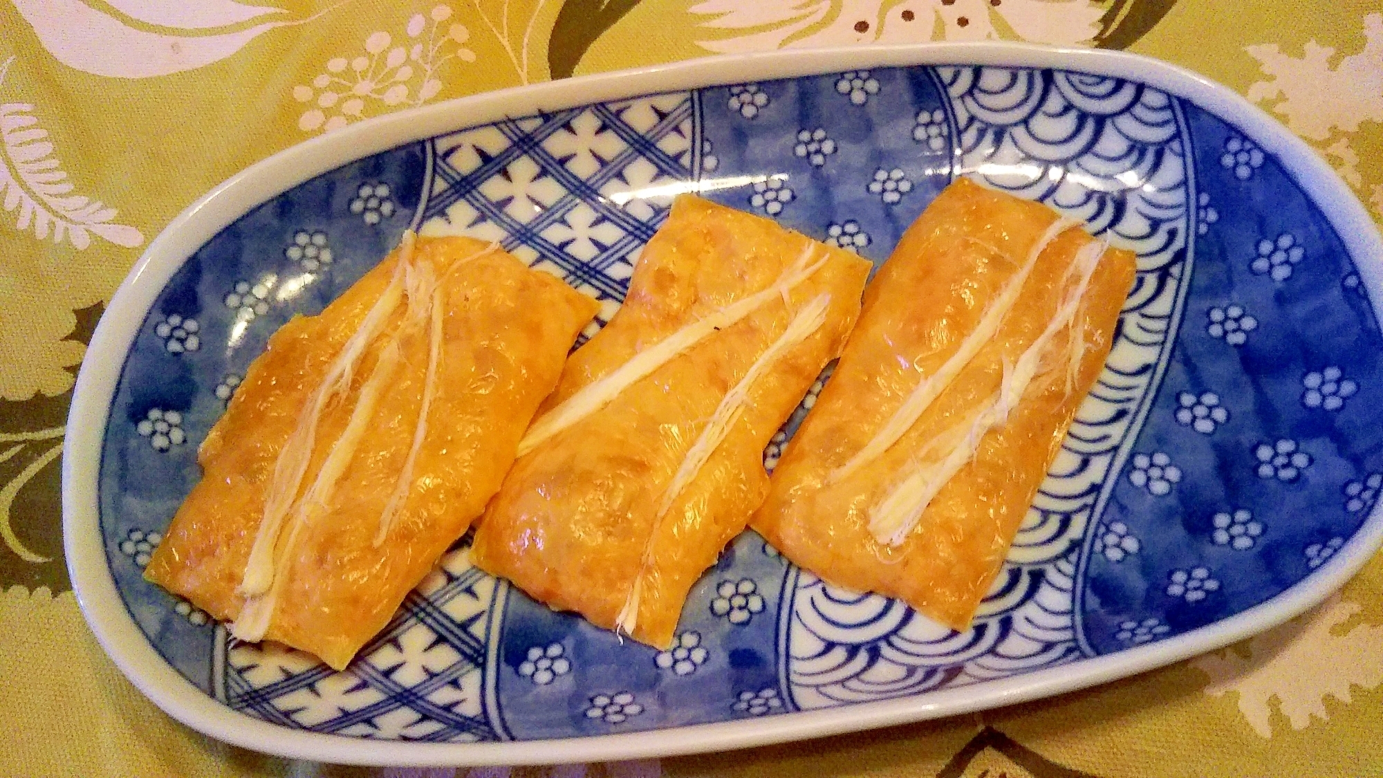 チーズ、さきいか乗っけ焼き