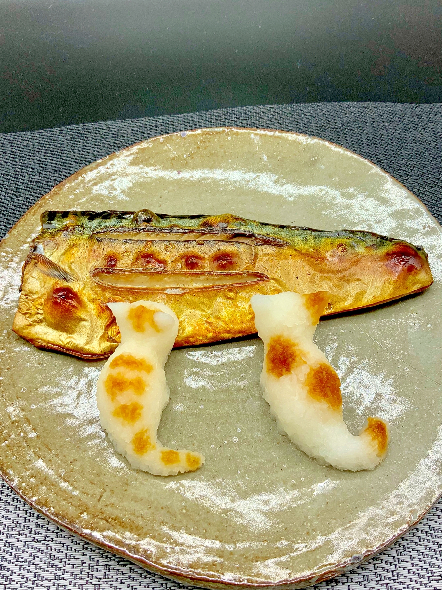 大根おろしで作る 焼き魚に添える猫ちゃんのあしらい レシピ 作り方 By やっさん 楽天レシピ