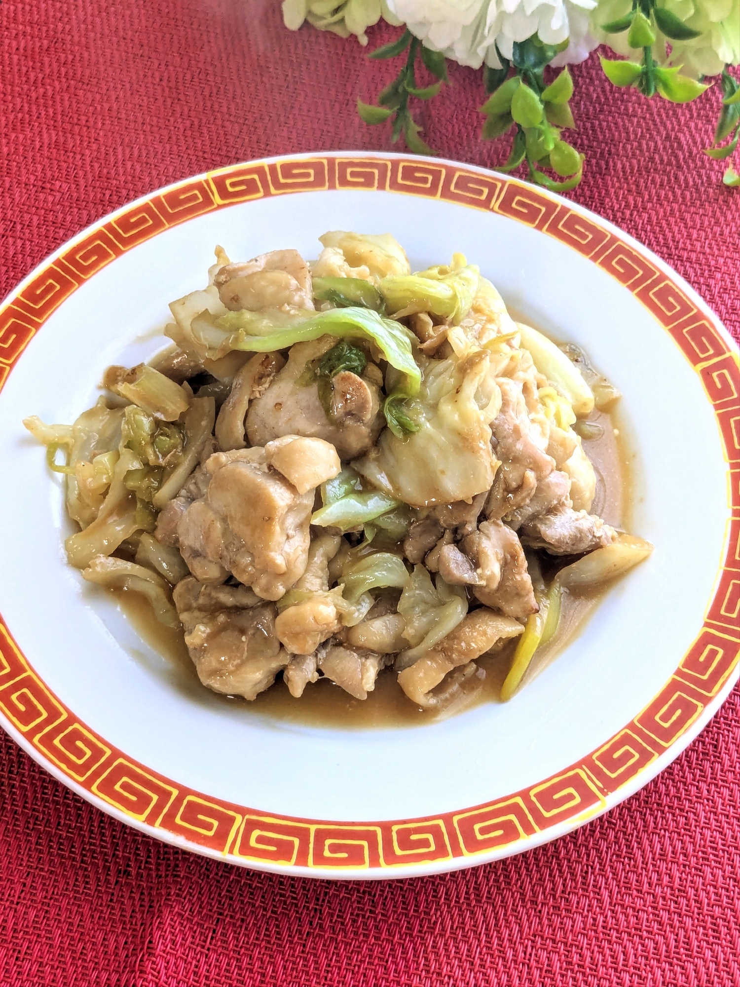 〜春キャベツと鶏もも肉の炒め物〜