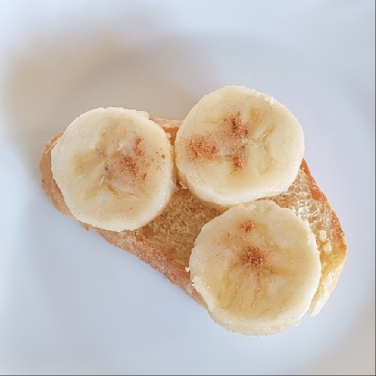 簡単バナナチーズトースト
