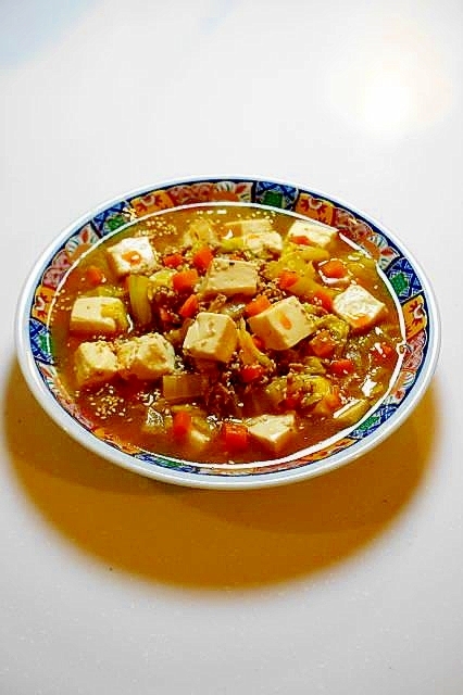 中華風あんが絡んで美味！豆腐と白菜のそぼろ煮