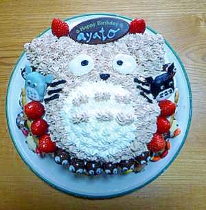 トトロのかわいいバースデーケーキ レシピ 作り方 By アートちゅん 楽天レシピ