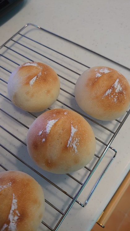 オーバーナイト発酵☆のんびりつくる基本の丸パン