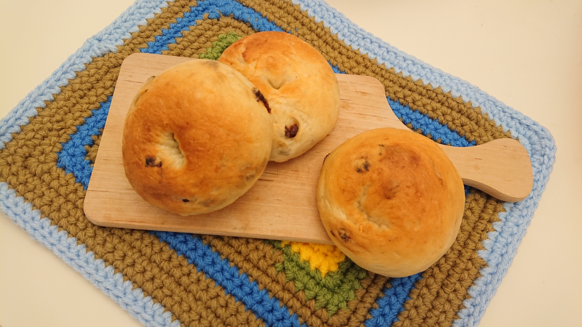 ふわふわで美味しい♥️レーズンベーグル