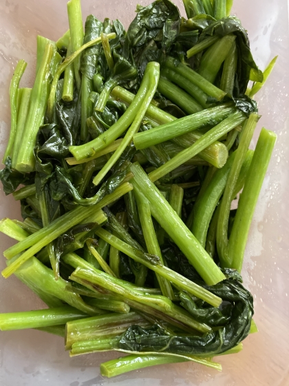 つぼみ菜のささっと塩炒め