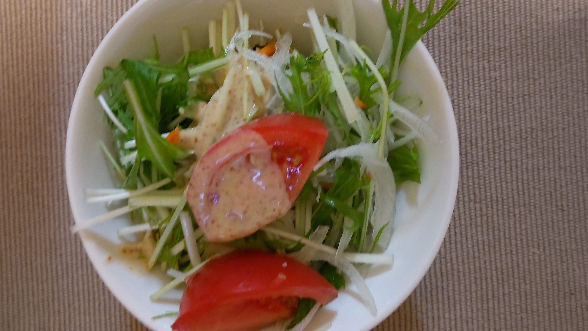 水菜野菜サラダ