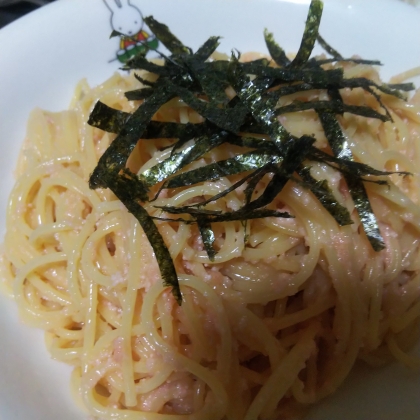 にゃんtaroちゃん こんにちは♪
お昼ご飯に明太子で作りました〜！
簡単でとっても美味しかったです♡ﾊﾟｸ(*ﾟ～ﾟ*)ﾓｸﾞ ﾓｸﾞ