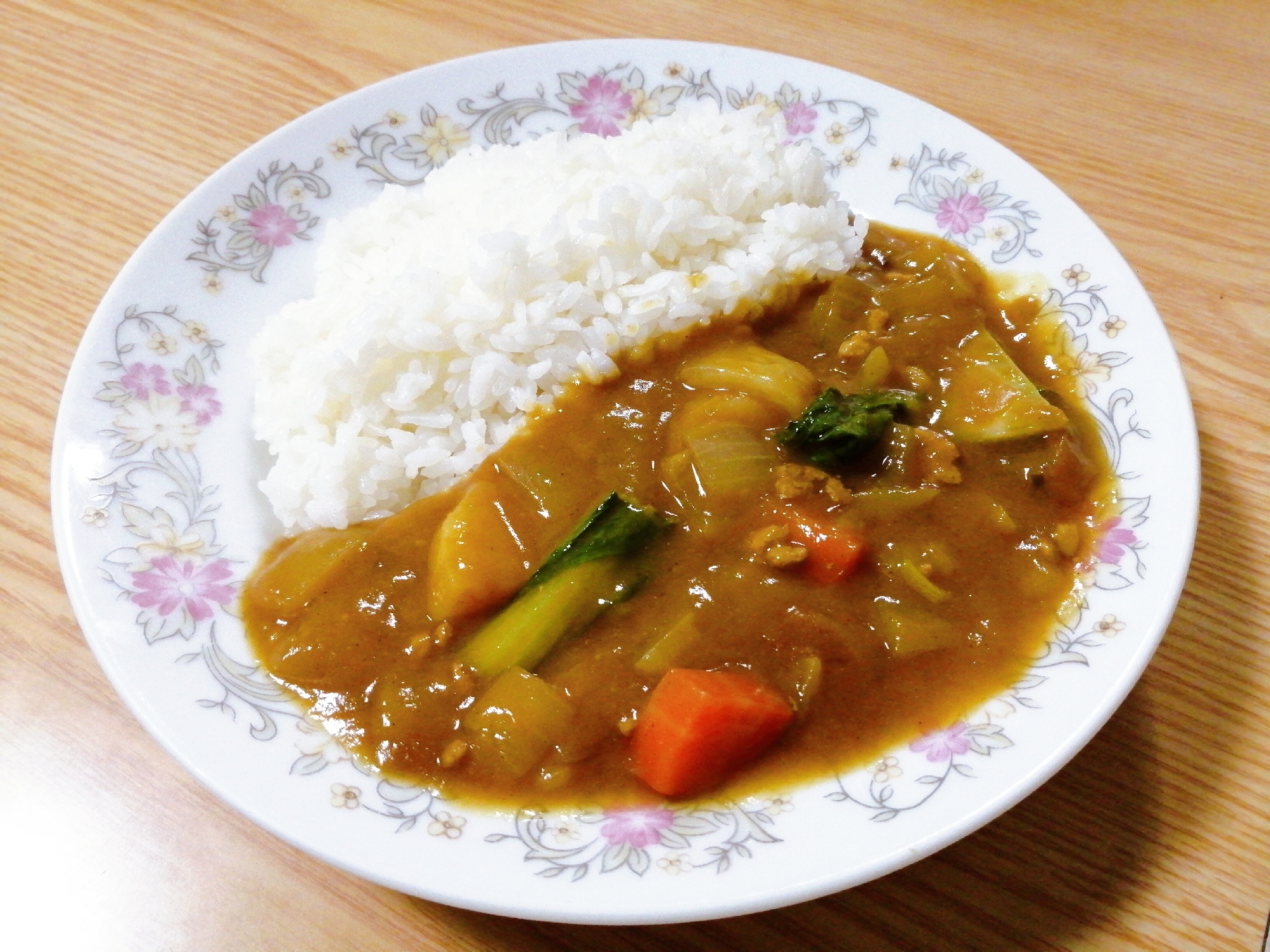 豚ひき肉のカレー