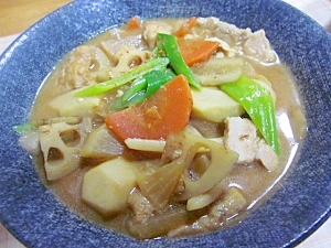 寒い日には根菜たっぷりの味噌煮込みうどん♪