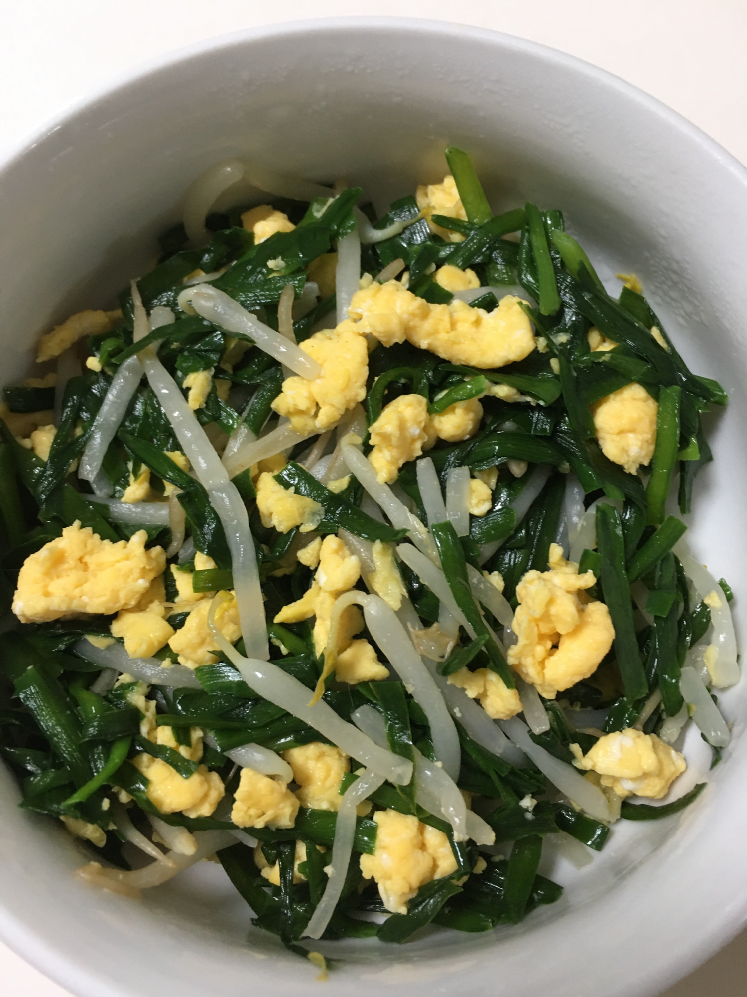 ニラともやしのマヨ玉炒め⭐色良い卵のコツ