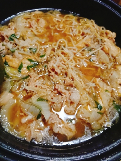 とり野菜みそ煮込みラーメン鍋