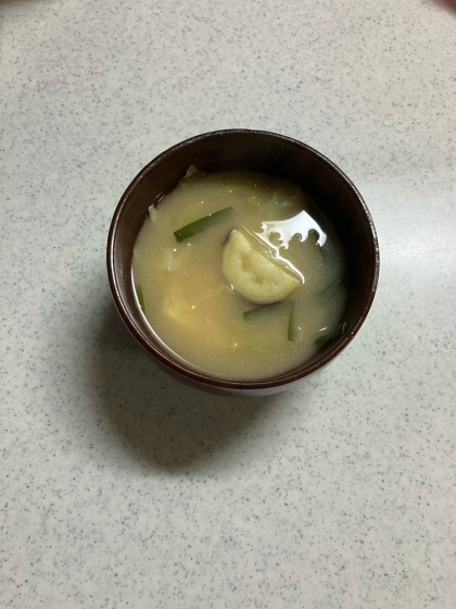 さつま芋と茄子の味噌汁