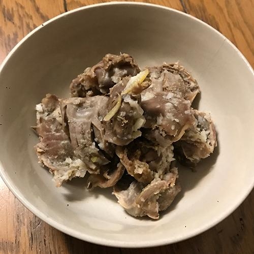 砂肝の塩麹仕立て