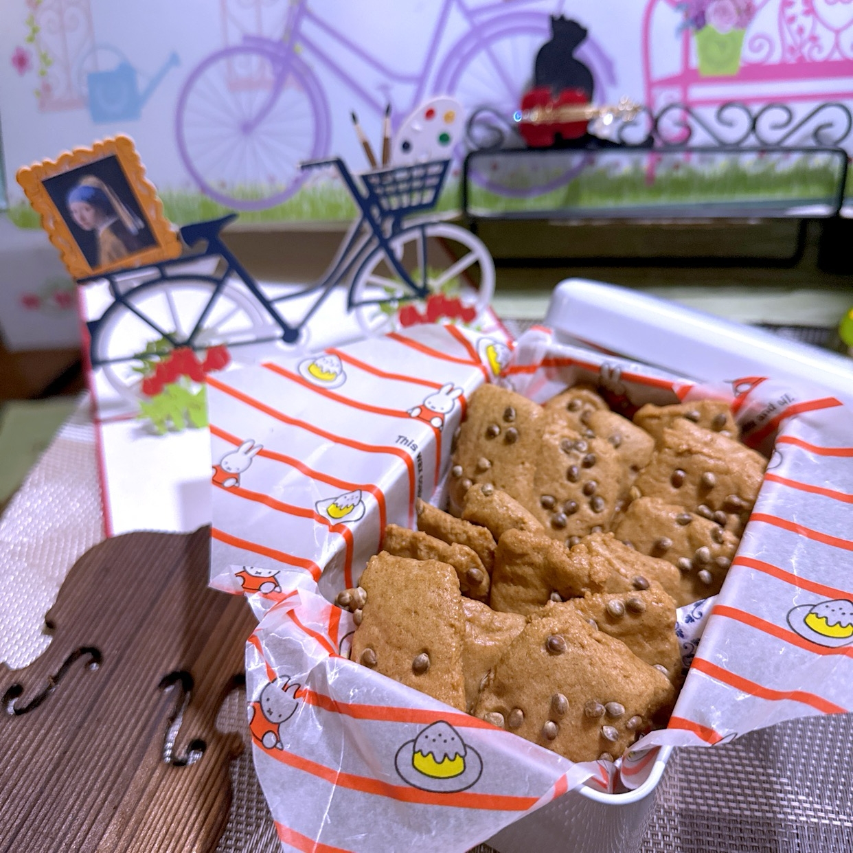 香ばしい麦こがし&麻の実のクッキー